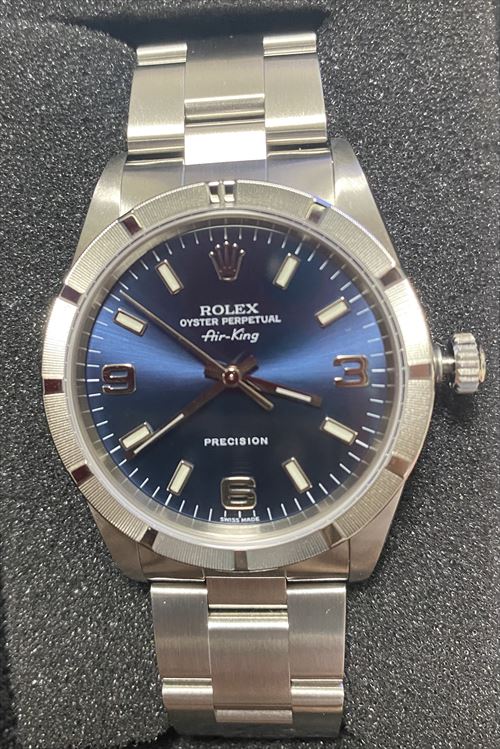 14010 ブラック ROLEX（ロレックス）エアキング 中古 | 東京・大阪の高級ブランド時計の販売・通販ならGINZA RASIN -  U-14010BK