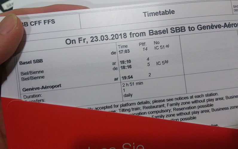 スイス出張 バーゼルワールド